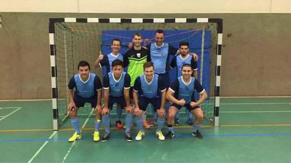 Die Futsal-Mannschaft des TV Wackersdorf nach dem Spiel gegen Lavin Stockstadt.