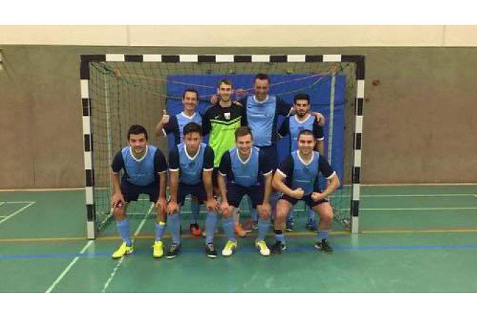 Die Futsal-Mannschaft des TV Wackersdorf nach dem Spiel gegen Lavin Stockstadt.