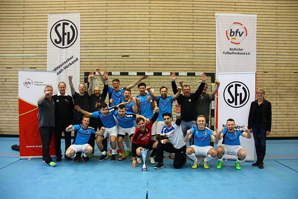 Portus Pforzheim gewinnt den Süddeutschen Futsal-Cup 2016 und qualifiziert sich für die Futsal-DM. Foto: Badischer Fußballverband
