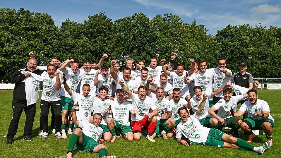 Großer Erfolg: Würm-Lindern sicherte am letzten Spieltag Platz zwei ab, der zum Aufstieg in die Bezirksliga berechtigt.