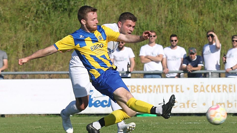 Wackers Benjamin Klamert traf erneut gegen den SC Schönebürg: Seinen beiden Treffern im Relegationsspiel ließ er gegen den SCS auch einen im Pokal folgen.