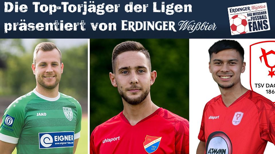 Trio führt Torjäger der Bayernliga Süd an.
