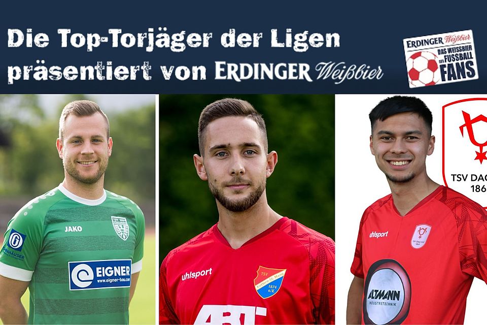 Trio führt Torjäger der Bayernliga Süd an.