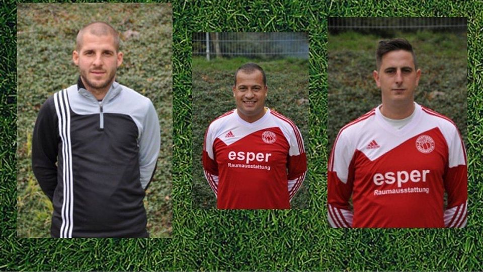 Ingo Vermeer (links) und Mohammed Rami Azakir (Mitte) sind nicht mehr Trainer bei Frauenstein. Dafür übernimmt Dennis Ilsemann (rechts). Fotos: SVF.