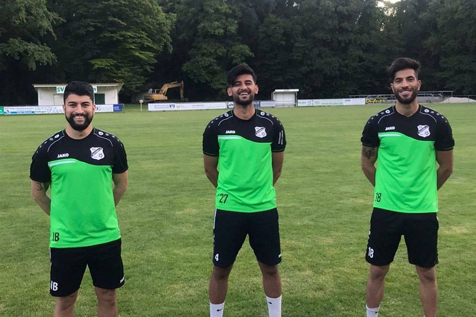 Von links: Irag Baktiary (sportl. Leiter), Mahdi Ziyar und Bilal Dirani (Spielertrainer)