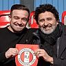 Verein beim FCRJ: Xherdan Shaqiri (l.) und Präsident Rocco Delli Colli