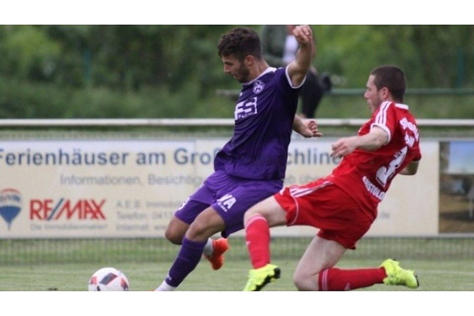 Hassan Salhab noch im Trikot des SVA. Mittlerweile ist der Stürmer zu Berlin Türkspor gewechselt. Foto: Ruppiner Anzeiger - Matthias Haack