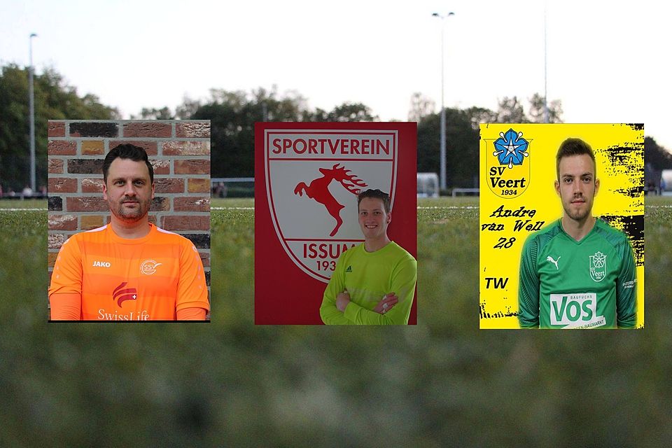 Drei neue Torhüter für den TSV Wachtendonk-Wankum (von links): Lars Bergner, Alexander Leurs und André van Well.
