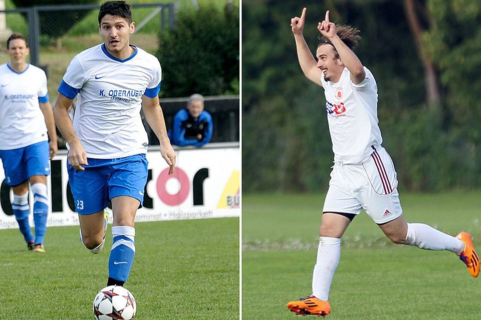Mehmet Bademli (links) und Hakan Celik (rechts) sind zwei Affinger Neuzugänge für die Bezirksliga-Saison 2015/16.   F.: Aumiller, Krieger