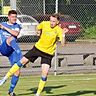 Alles reingeworfen haben die Kicker des SC Fürstenfeldbruck (in Gelb) gegen den FC Weil.