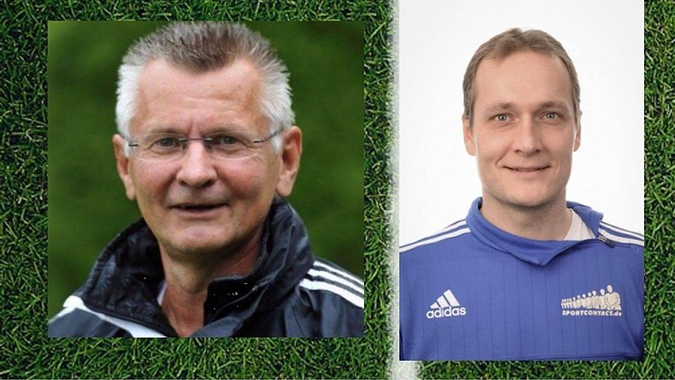 Michael Eggert (links) übergibt das Traineramt bei der TSG an Alexander Kork.