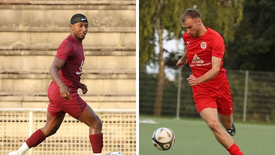 Auch ein Duell der beiden Offensiven: Allen voran Marcus Vinicius Weinhardt (links, SKG) und Daniel Rudi (rechts, TSV). 