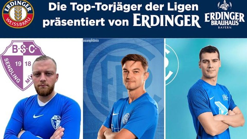 Nicolas Hilz (Mi.) befindet sich weiterhin an der Tabellenspitze, Semir Ljumani (li.) und Marko Jorgic (re.) teilen sich den zweiten Platz 
