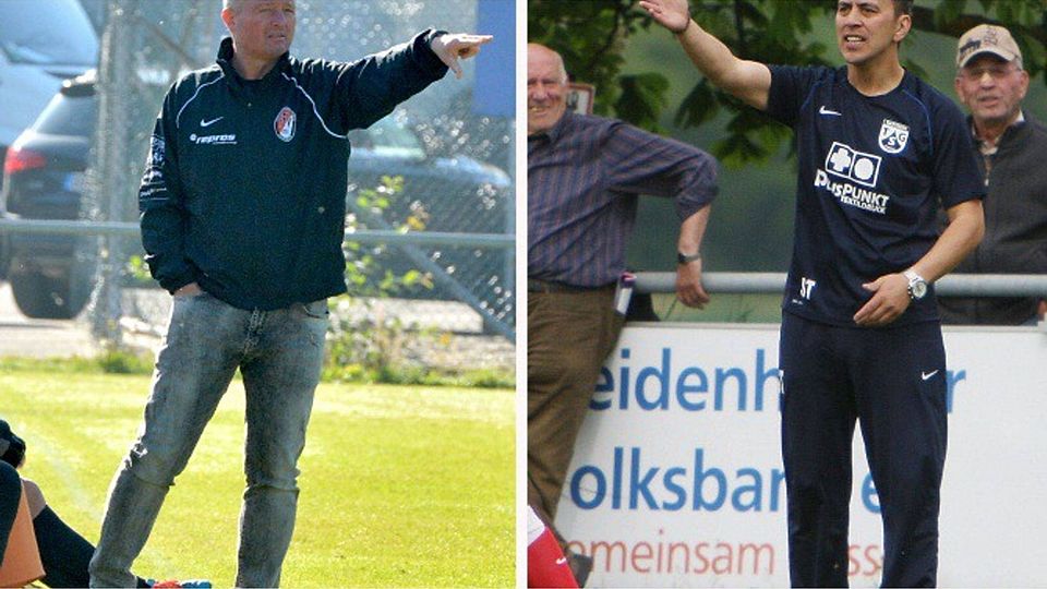 Der eine geht, der andere könnte kommen: Dietmar Sehrig (links) ist nicht mehr Trainer des FFV Heidenheim. Mit Sven Trouerbach, einst Coach der TSG Nattheim, haben die Verantwortlichen zumindest schon die ersten Gespräche geführt. Fotos: Foto: Sabrina Balzer/Rudi Weber