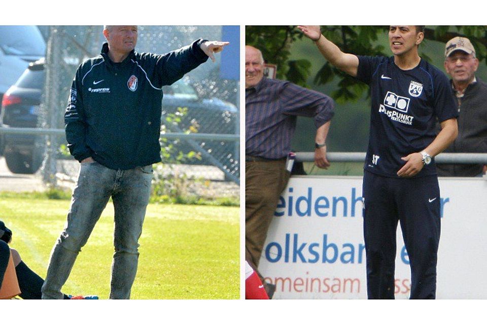 Der eine geht, der andere könnte kommen: Dietmar Sehrig (links) ist nicht mehr Trainer des FFV Heidenheim. Mit Sven Trouerbach, einst Coach der TSG Nattheim, haben die Verantwortlichen zumindest schon die ersten Gespräche geführt. Fotos: Foto: Sabrina Balzer/Rudi Weber
