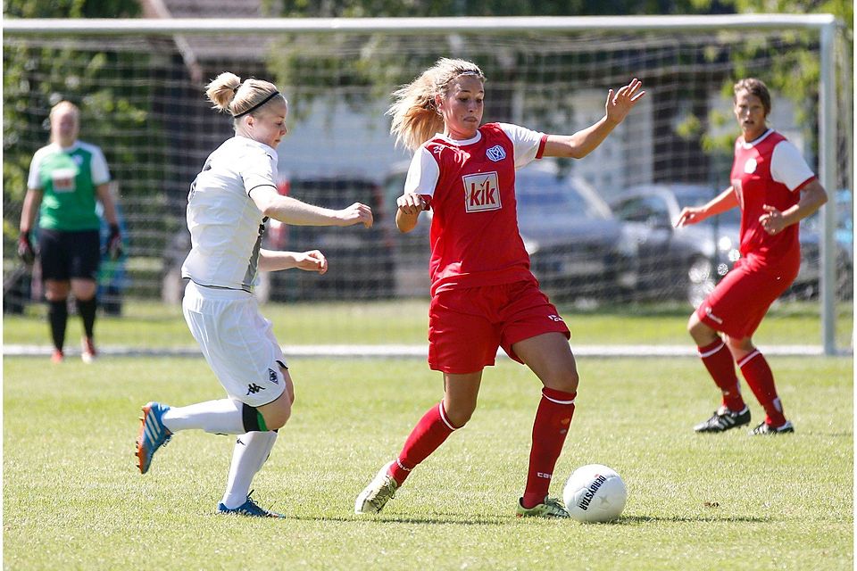 Den Siegtreffer für den SV Meppen zum 3:2 gegen Mönchengladbach erzielte Lisa-Marie Weiss. Foto: Scholz