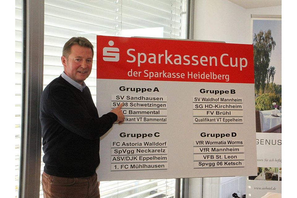 Karlheinz Förster fungierte als &quot;Losfee&quot; für den Sparkassen-Cup.Foto: lofi