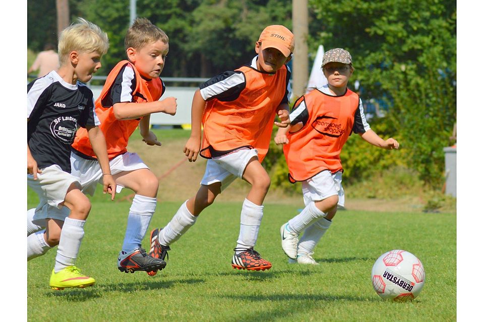 76 Kinder verbrachten auf dem Gelände der SF Laubendorf ein abwechslungsreiches Wochenende rund um den Fußball. Foto: privat