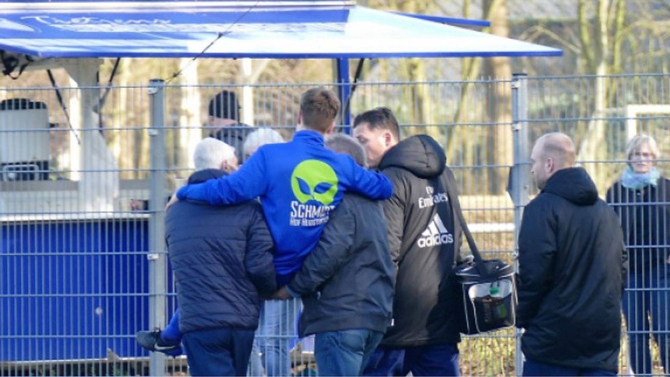 Bennet Grube verletzte sich beim Aufwärmen gegen den HSV und musste wie später sein Teamkollege Phillip Brouwer ins Krankenhaus eingeliefert werden. Foto: Volker Schmidt