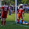 Die Entscheidung: Marko Kaltner hat gerade zum 2:0 getroffen. Fraunbergs Defensive ist geschlagen.