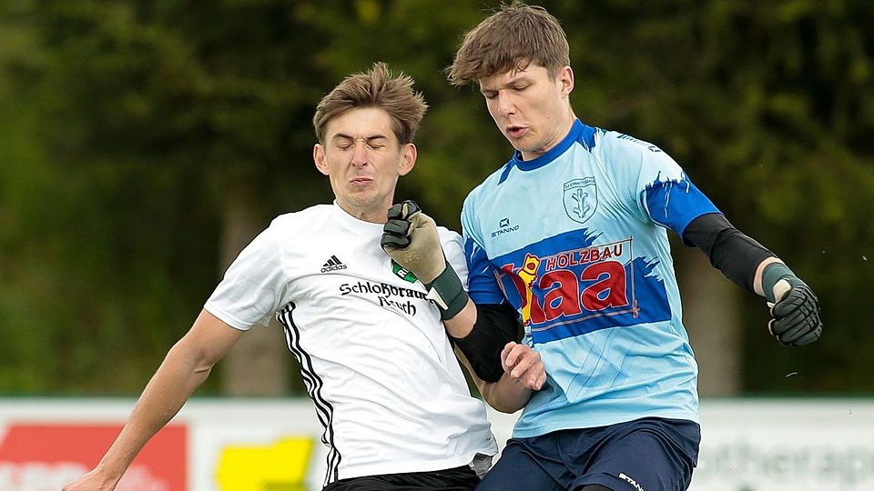 Jan Obitz (rechts) ist neuer Torhüter beim FV Vilseck.