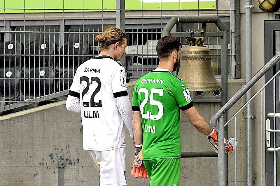 Beide sind sie Teil einer Achse bei den Ulmern: Torhüter Niclas Heimann (rechts) wird das weiterhin sein, Vinko Sapina verlässt dagegen den Verein und wechselt zum Drittligisten SC Verl.
