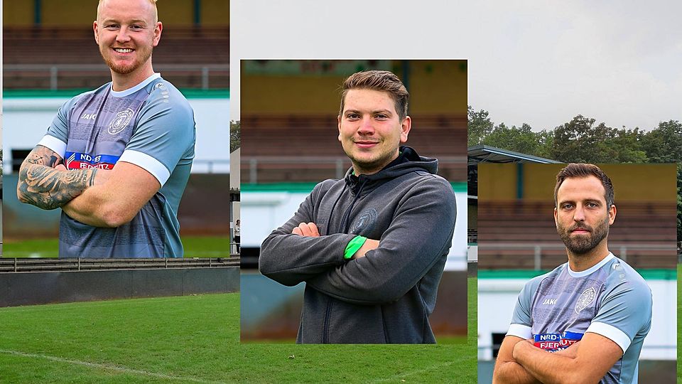 Dominik Voigt (Mitte) hat den MTV Union Hamborn zum Sieg geführt, Kai-Stefan Neul (l.) bleibt anders als Maik Goralski im Amt.