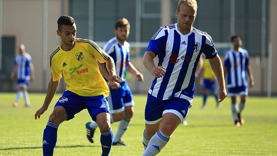 Der Framersheimer Janik Hahl (links) wird gegen Gau-Bickelheim aufgrund einer Handverletzung passen müssen. F: Wolff