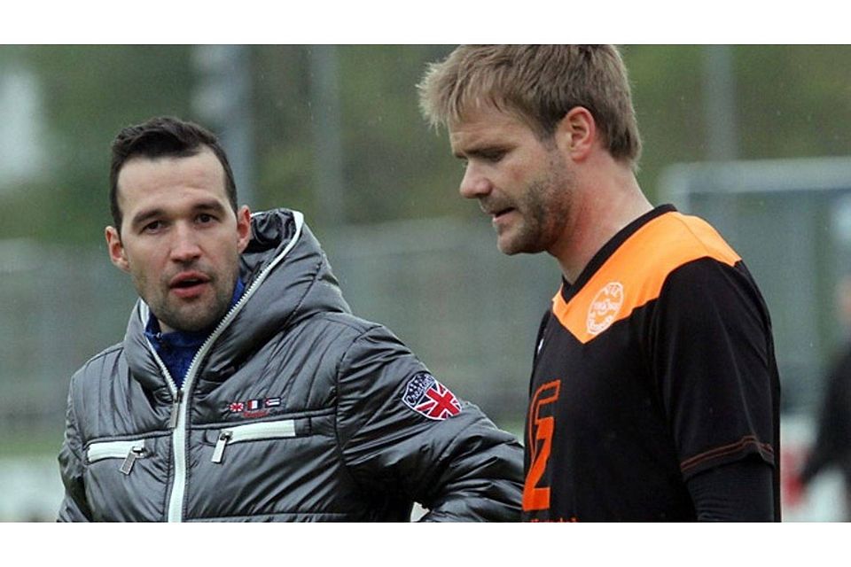 Mario Schmidt und Florian Fischer (von links) werden in der neuen Saison beim TSV Gersthofen die Kommandos geben. Ob in der Bezirks- oder in der Landesliga steht noch nicht fest.	F.: Reinhold Rummel