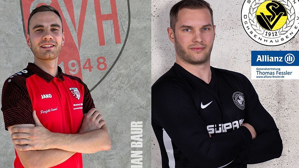 Fabian Bauer vom SV Hohentengen (links im Bild) und Daniel Kunz vom SV Ochsenhausen erzielten jeweils drei Tore für ihren Verein.