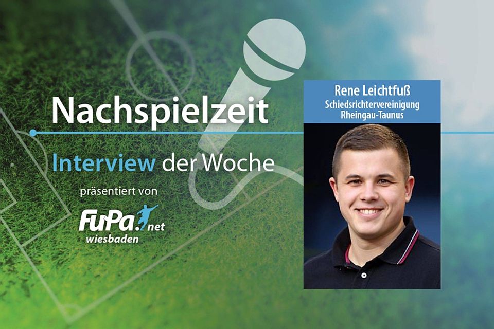 "Ich würde mir wünschen, dass genau die Leute, die immer auf den Schiedsrichter schimpfen, selbst mal ein Spiel pfeifen", sagt René-Alexander Leichtfuß.
