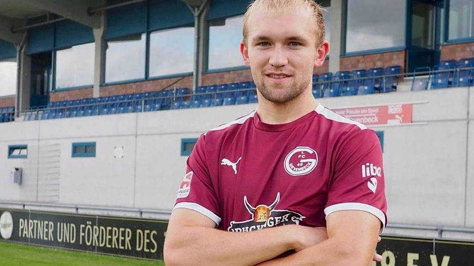 Benedikt Fallbrock (18), neuer Stürmer des 1. FC Gievenbeck