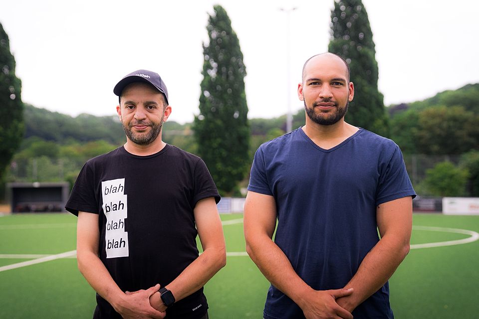 Jaouad El Harioui (l.) und John-Patrick Jörres (r.) komplettieren das neue Trainerteam.