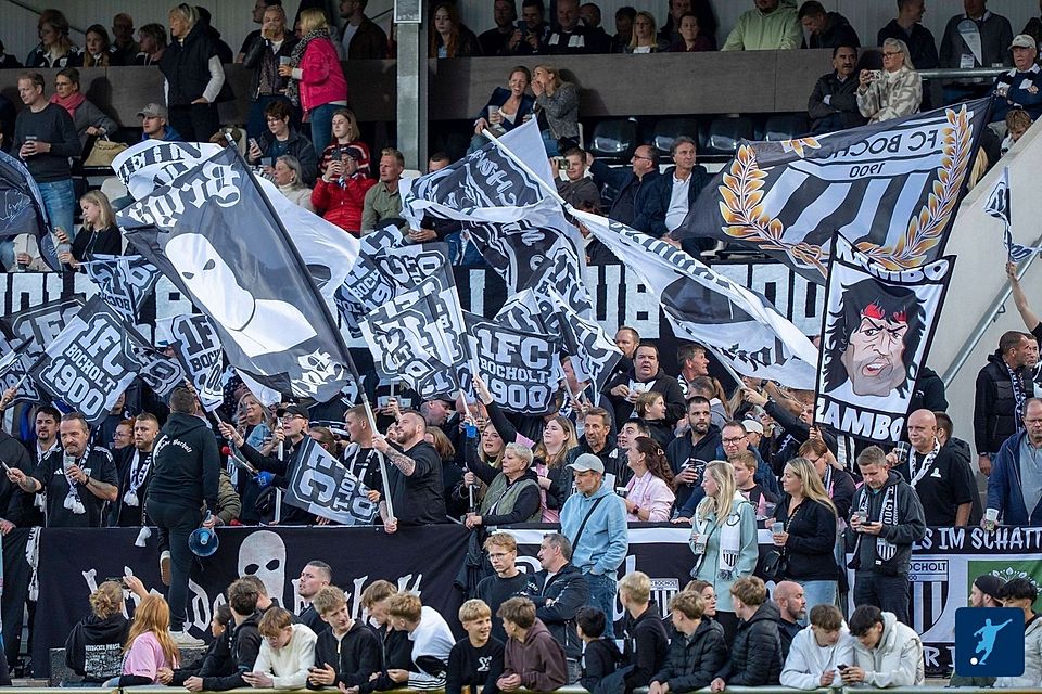 Die Fans des 1. FC Bocholt blicken auf das Halbfinale