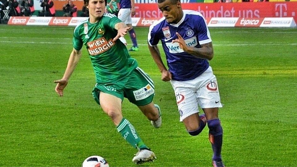 Austria Wien (r.) würde in der nächsten Runde auf Niederkorn warten - F: Hielscher
