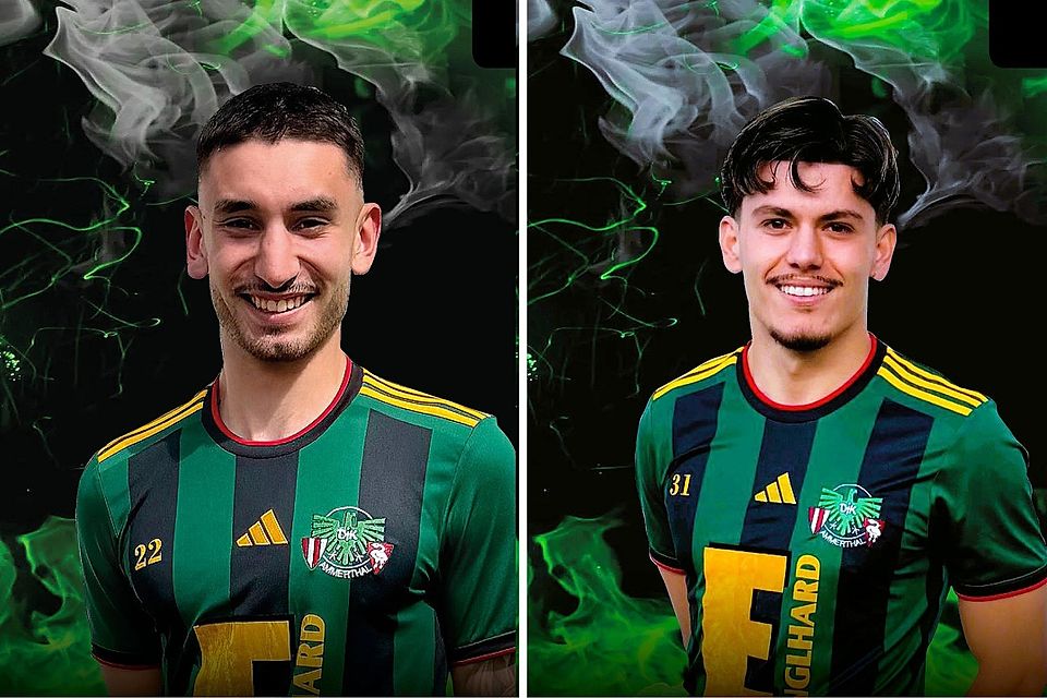 Eron Sejdijaj (links) und Nils Jenauth haben sich der DJK Ammerthal angeschlossen.