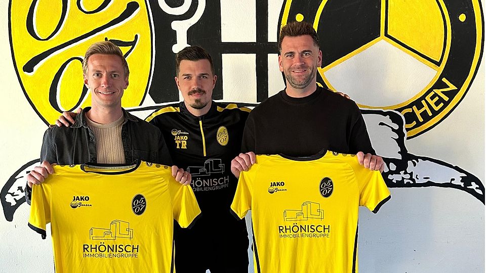 Trainer Simon Sommer (Mitte) freut sich über die Rückkehr von Pascal (links) und Sven Moseler (rechts).