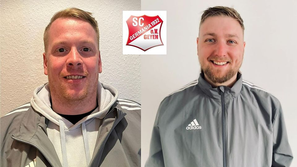 Sascha Busch (li.) und Sven Müller bilden das neue Trainerteam des SC Germania Geyen.