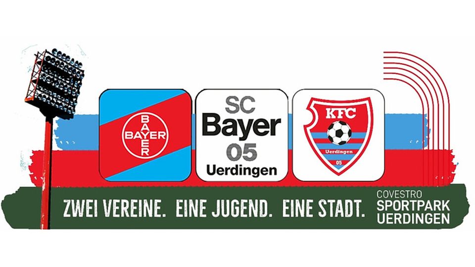 Die beiden Uerdinger Klubs treten mit einem gemeinsamen Logo auf.