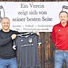 Leonbergs Fußball-Abteilungsleiter Ralf Dorner (rechts) verpflichtete Askin Ergül als Trainer für die neue Saison. Foto: Alex Huber