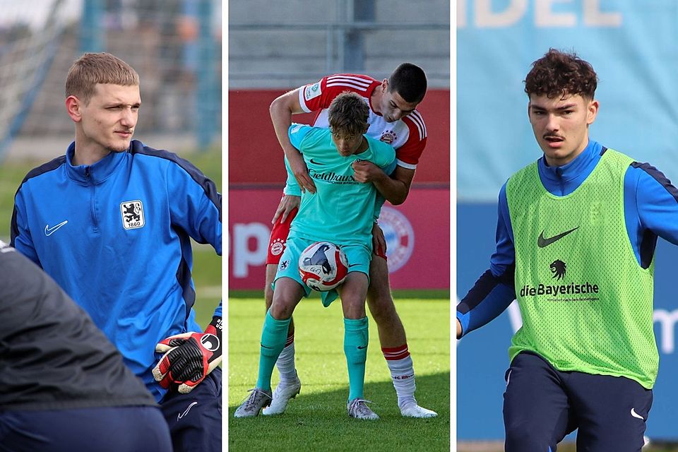 Avdija (l.), Ott (M.) und Dulic (r.) sollen sich im Profikader des TSV 1860 München empfehlen.