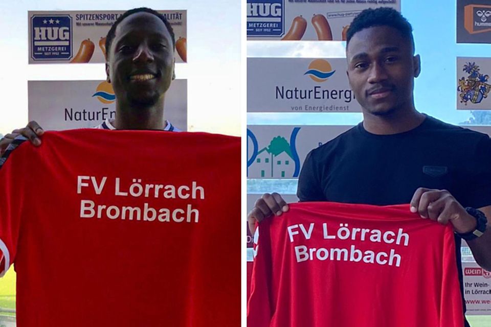 Yannick Bato (links) und Oumar Gaye | Fotos: FV Lörrach-Brombach
