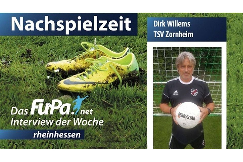 Dirk Willems, Trainer des TSV Zornheim im FuPa-Interview. F:Merchel