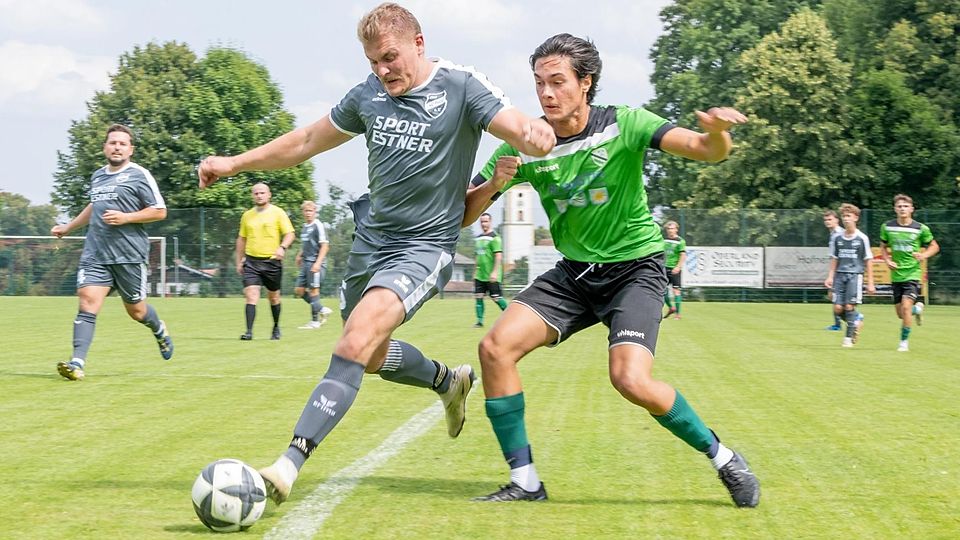 Unter Druck stand der SC Wall (grau) in der Partie gegen die SG Tegernseer Tal.