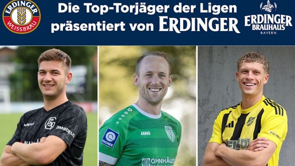 Kronbichler (re.) und Ascher (li.) teilen sich den zweiten Platz. Gruber (Mi.) bleibt auf der Eins