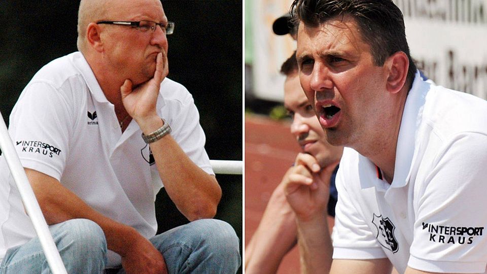 Im Frühjahr endet die Amtszeit als Funktionäre bei der SSV Glött für Abteilungsleiter Wolfgang Furch (links) und den Vorsitzenden Florian Strehle (rechts). Im Sommer hört Strehle dann auch als Trainer des Bezirksliga-Teams auf.  F.: Walter Brugger