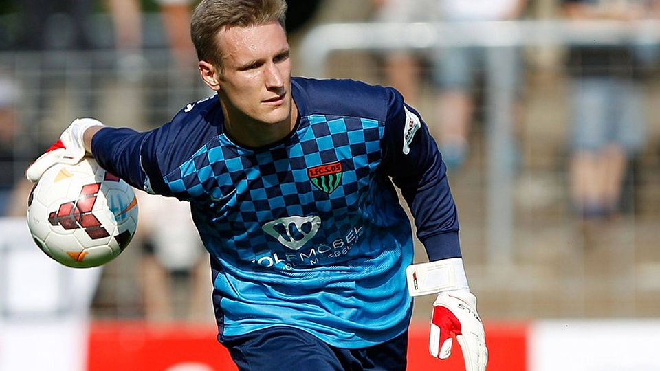 Nach dreieinhalb Jahren zwischen den Pfosten der Schweinfurter ist für Christopher Pfeiffer Schluss bei den Schnüdeln.  F: Scheuring