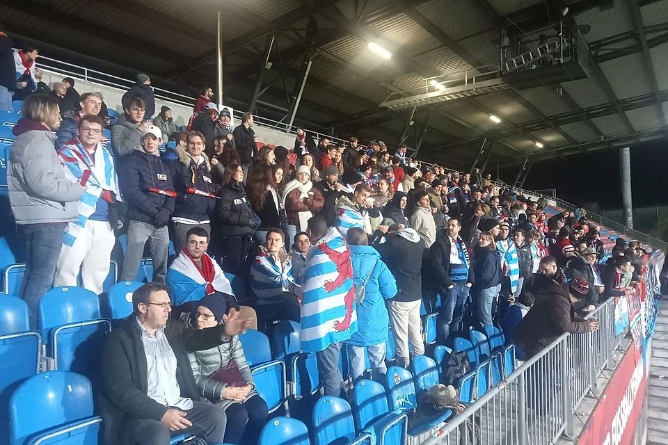 Der Luxemburger Fanblock vor zwei Jahren in Liechtenstein