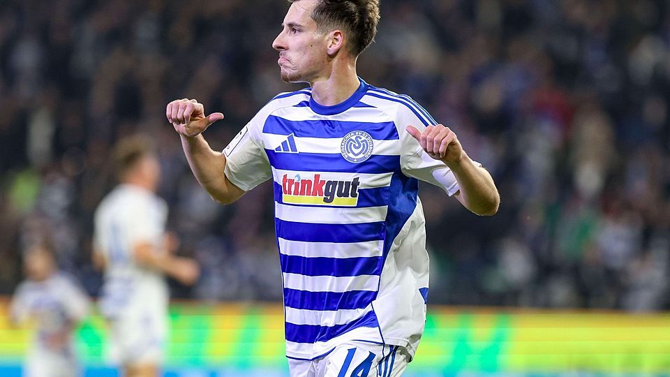 Noß erzielt hier das 1:0.