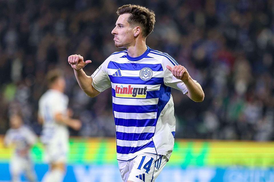 Noß erzielt hier das 1:0.